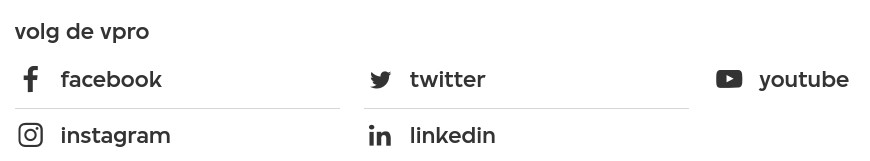 Logo's van Facebook, Instagram, Twitter, Linkedin en YouTube